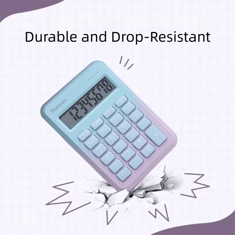 8 Digits Cute Calculator Large Screen Anti-slip Pad Arithmetic Calculator Anti-fall Mechanical Keyboard Mini Pocket Calculator
