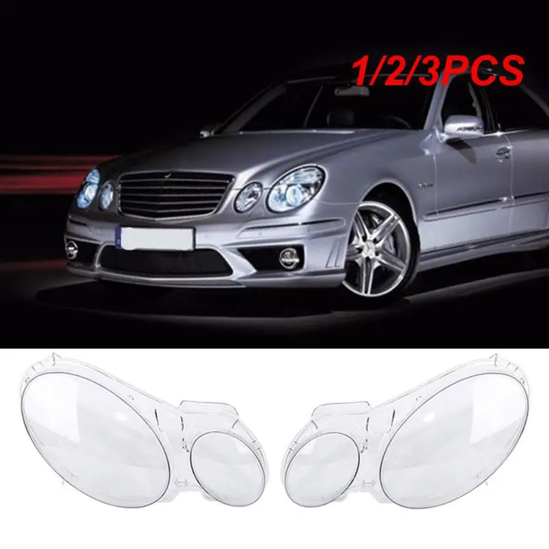 1/2/3PCS Car Front Headlight Lens Glass Cover For Mercedes For Benz E Class W211 E240 E200 E350 E280 E300 2002-2008 Headlamp