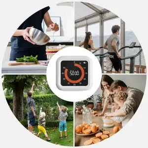Rotary Intelligent Timer für Kinder und Erwachsene visuelle analoge Timer mit stille optionale Warnung, Innenraum, Lesesaal, Küche, neu 10 Hauptverkaufsanalog Timer - №2