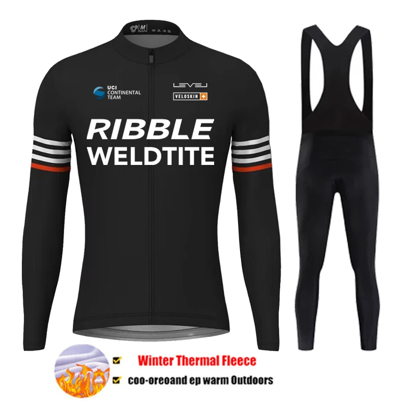 Winter New Cycling Clothes Set Man Thermal Fleece Jersey Suit Sport Riding Bike MTB Clothing Bib Pants Sets Ropa Ciclismo 2026