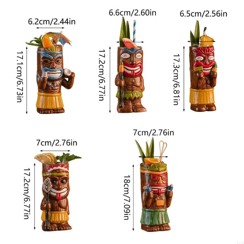 Perlengkapan Minum Mug Pesta Gelas Koktail Kaca Pulau KX4B