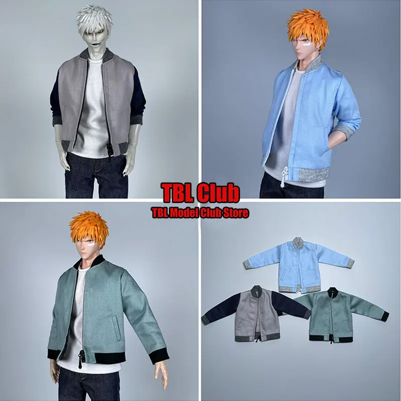 

In Stock 1/6 Scale Male Soldier Trendy Stand Up Collar Zipper Jacket Coat For 12inch Action Figure Doll Clothes Accessories