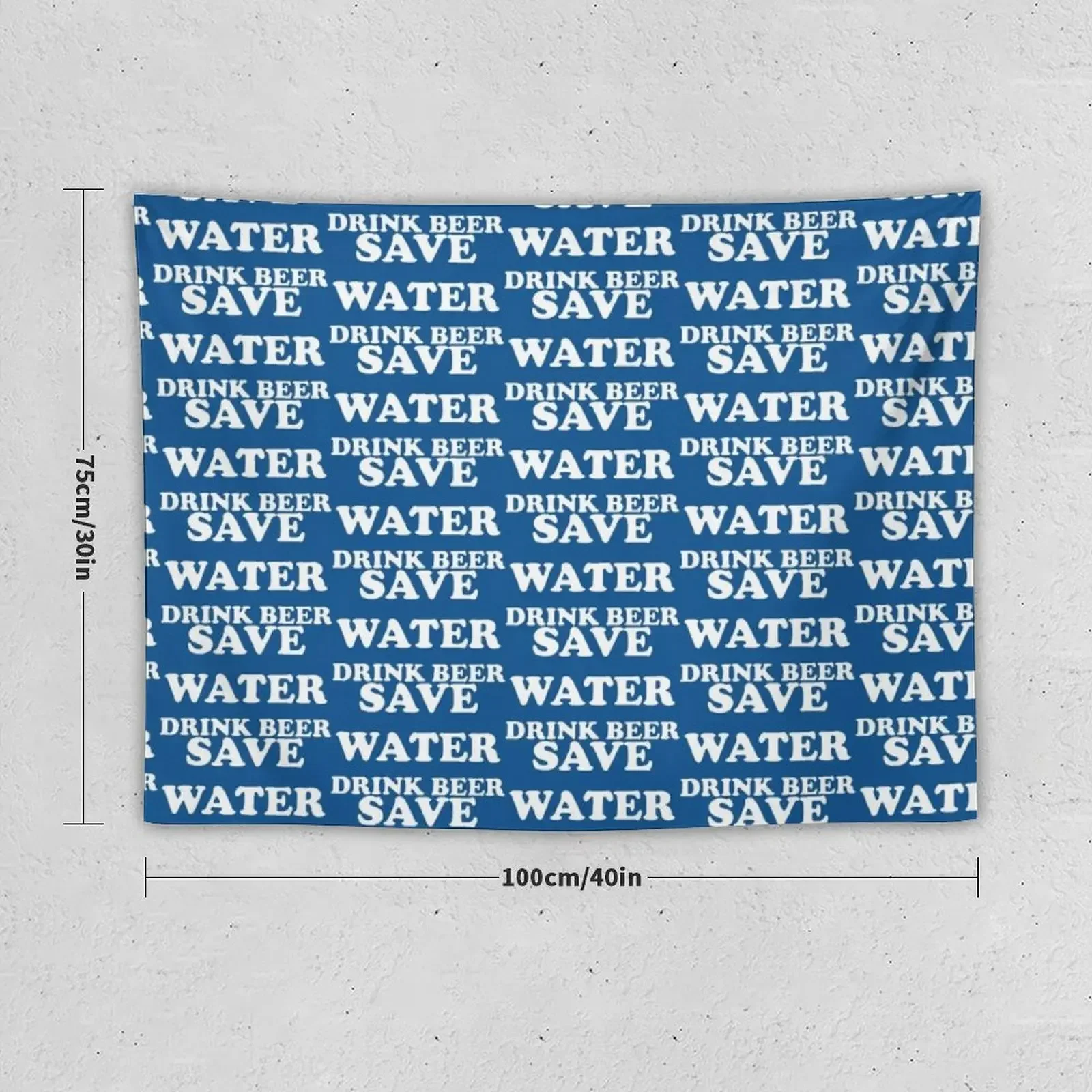 Save water drink beer Tapestry Decorative Wall Wall Hanging Home Decor Aesthetic Tapestry