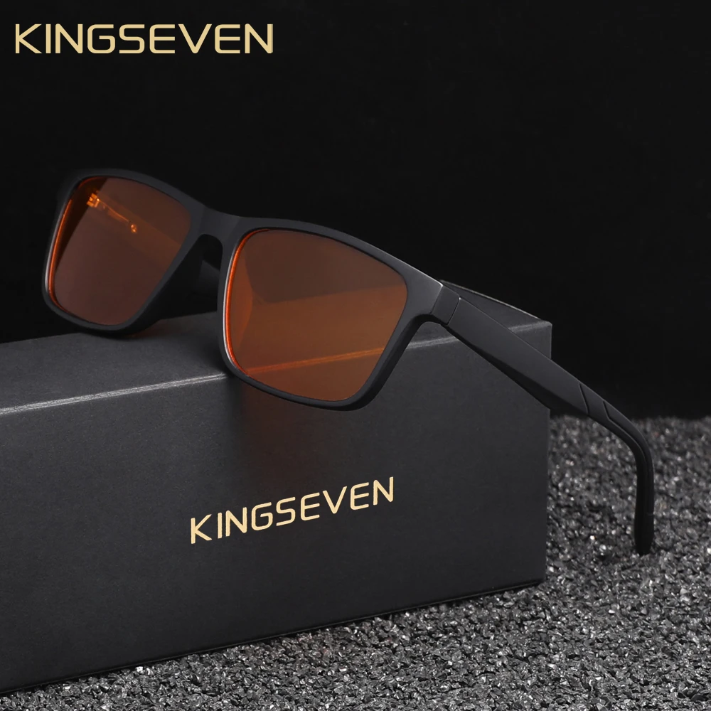 KINGSEVEN 99％ Blue Blocking Glasses Men/Women Phone Computer Anti-Blue Ray Eyewear Students Daliy Use Eyeglasses