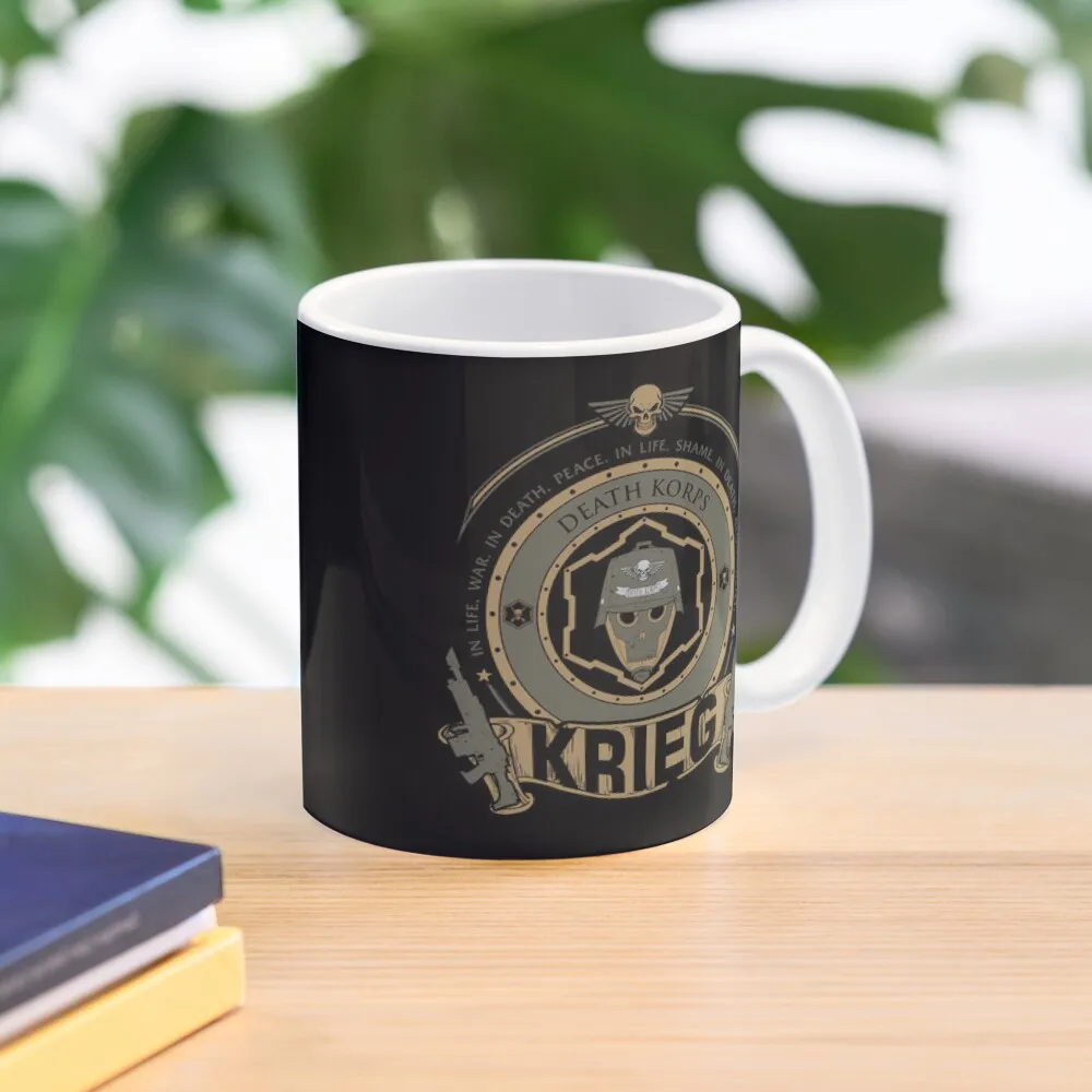 Krieg Crest Classic  Mug Design Cup Gifts Coffee Drinkware Image Handle Round Tea Picture Simple Printed Photo