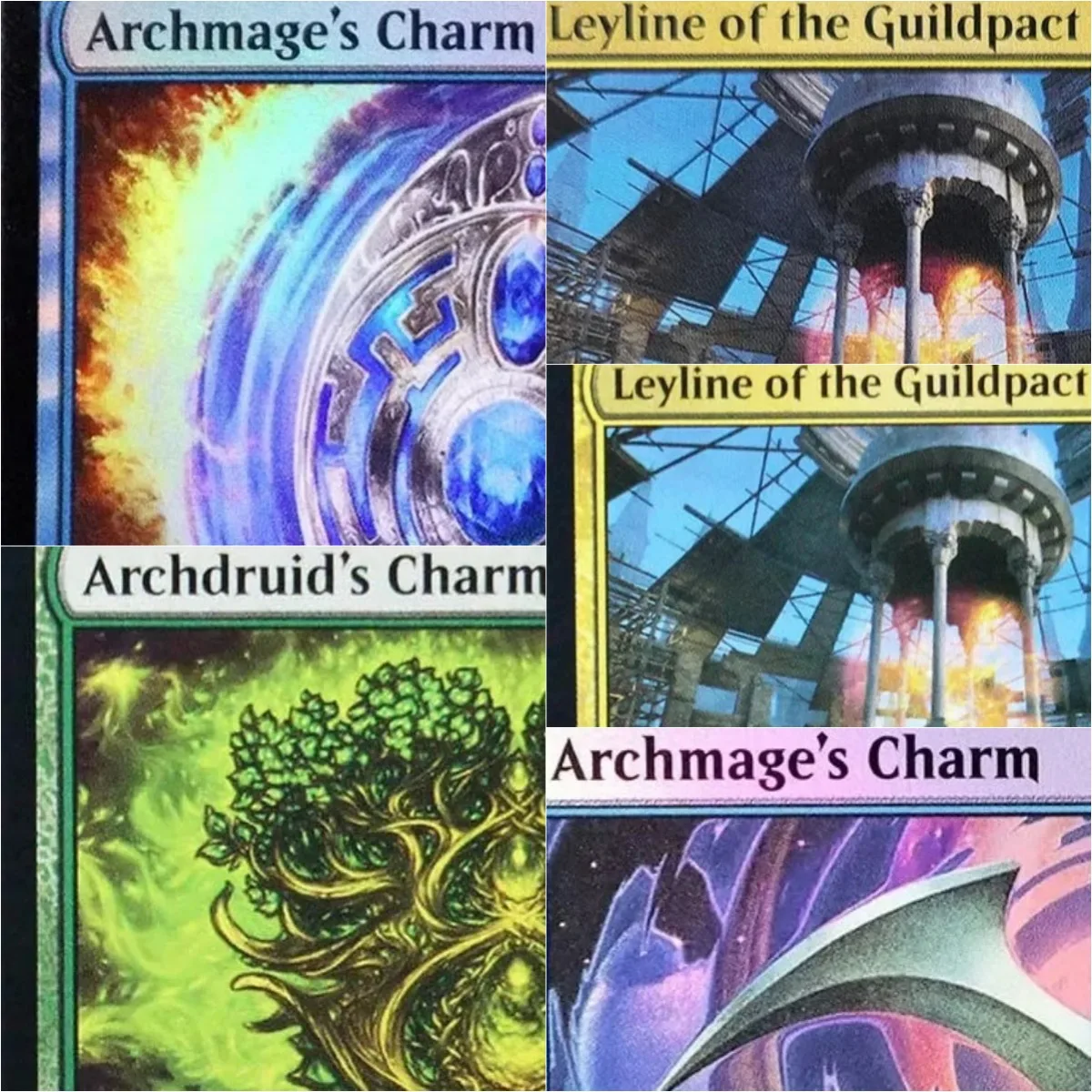 

Leyline of the Guildpact/ Archmage’s Charm Custom Magical proxy Cards Black Game Top Quality Board Game Trading Cards proxy