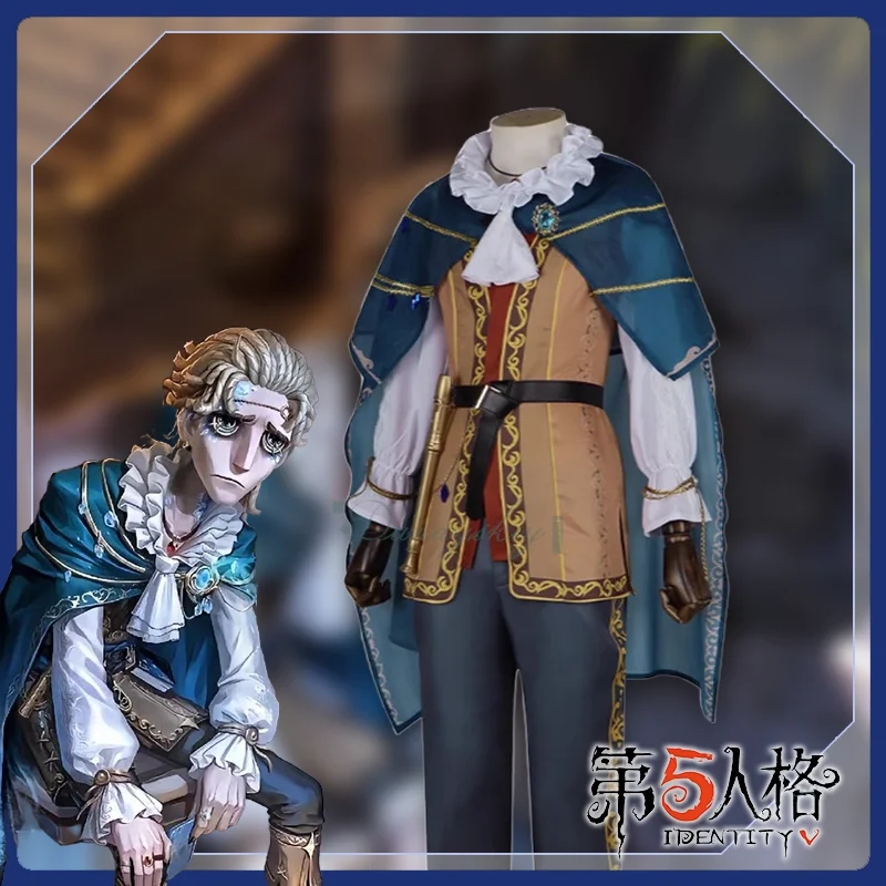 Игра Identity V Новая кожа Luchino Diruse Professor Man Poet Косплей Костюм Униформа Парик Мужской костюм для Хэллоуина Игра Identity V Новая кожа Luchino Diruse Professor Man Poet Косплей Костюм Униформа Парик Мужской костюм для Хэллоуина
