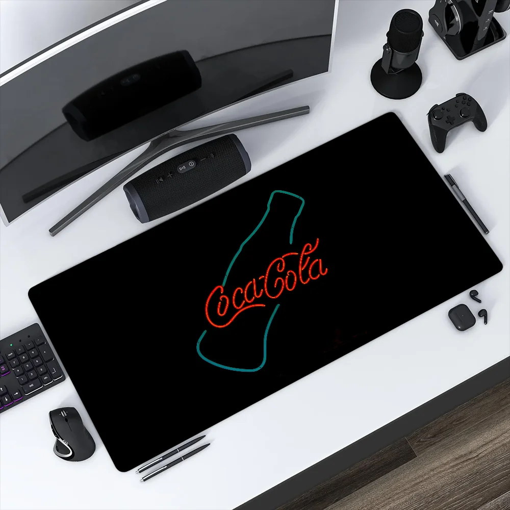 Mouse Soda Pad Non-slip C-Coca Lockedge Office Student Cola Gaming Drink Thickened Large Writing Cushion MousePad