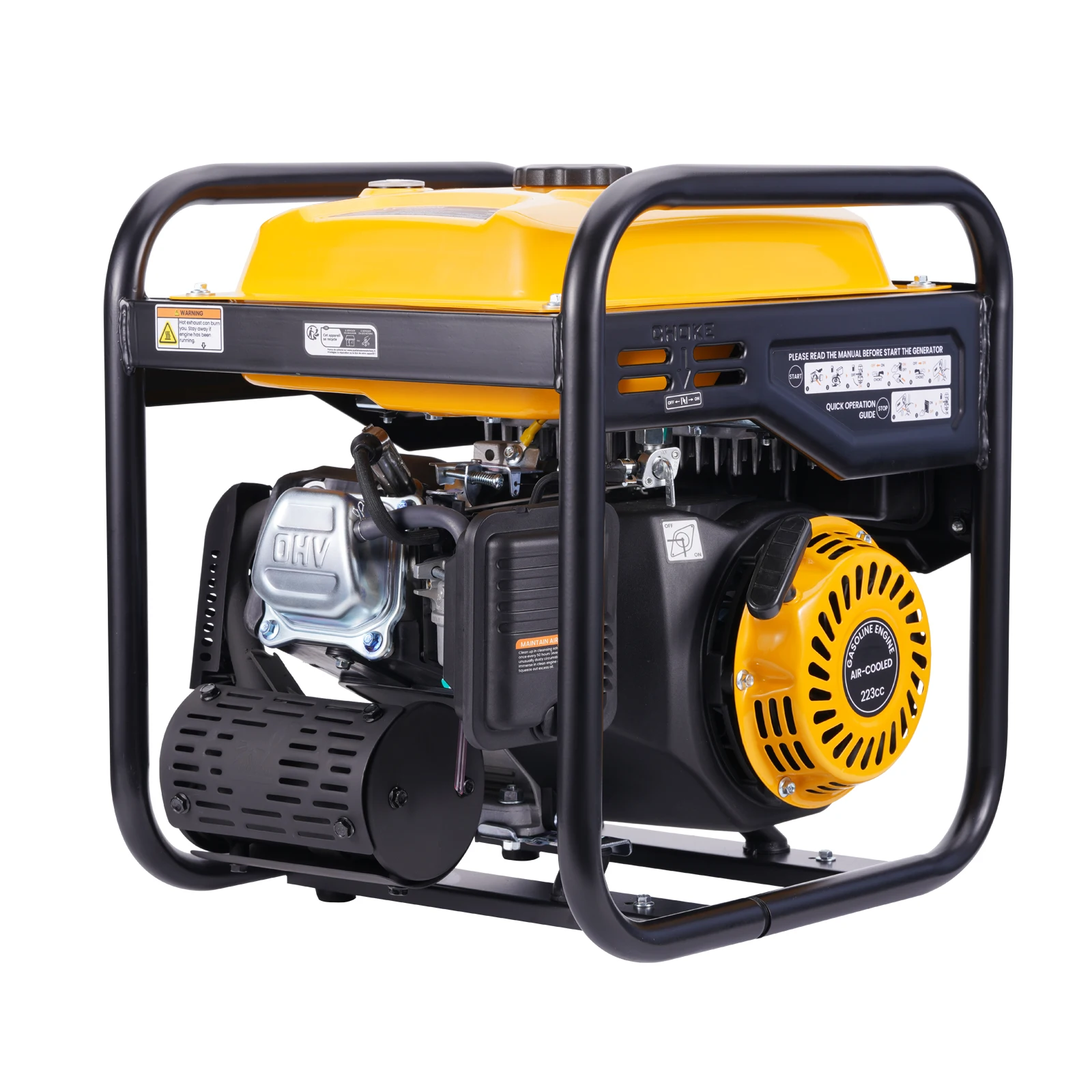 Tragbarer und kompakter 3,5-kW-4-Takt-Inverter-Generator, 26 kg, 3,5-kW-Inverter-Generator, leiser tragbarer Generator für Camping