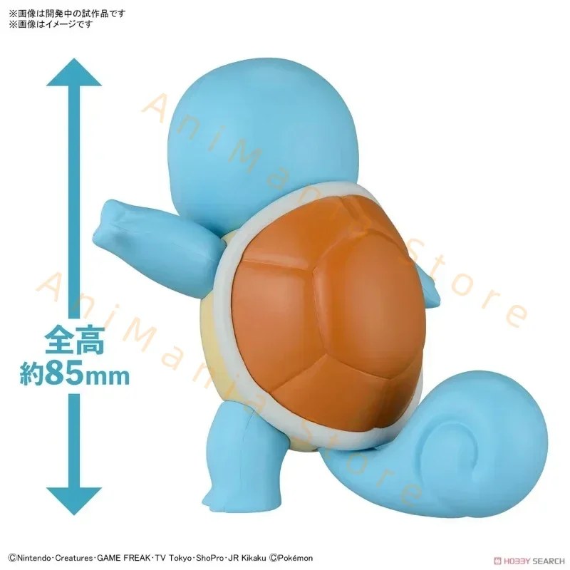 

Bandai Original Genuine Pokemon Plamo Pocket Monsters Pokepla Quick 17 Squirtle 8.5cm Assembly Models Collections Action Figures