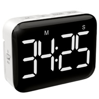 NOKLEAD Home LED Digital Screen Kitchen Timer Large Display Digital Timer Square Cooking Count Up Countdown Alarm Clock