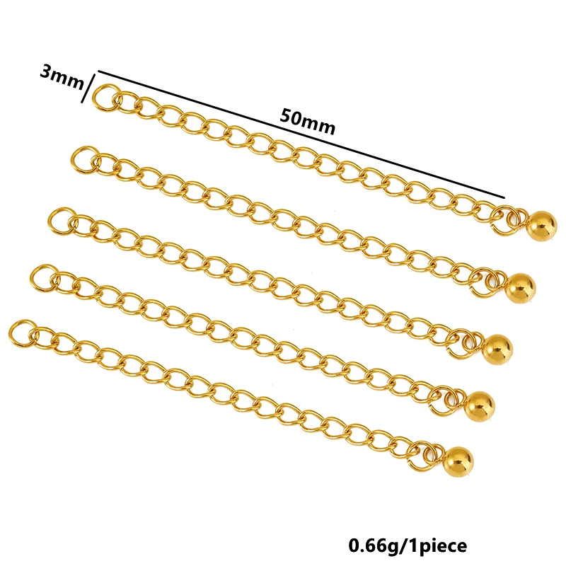 20pcs Stainless Steel Extension Chains Kit