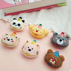 Cartoon Rabbit and Bear Applique for Children, Headwear, Hair Clip Accessories, Dress, Scarf Decoration, 10 PCs/Lot