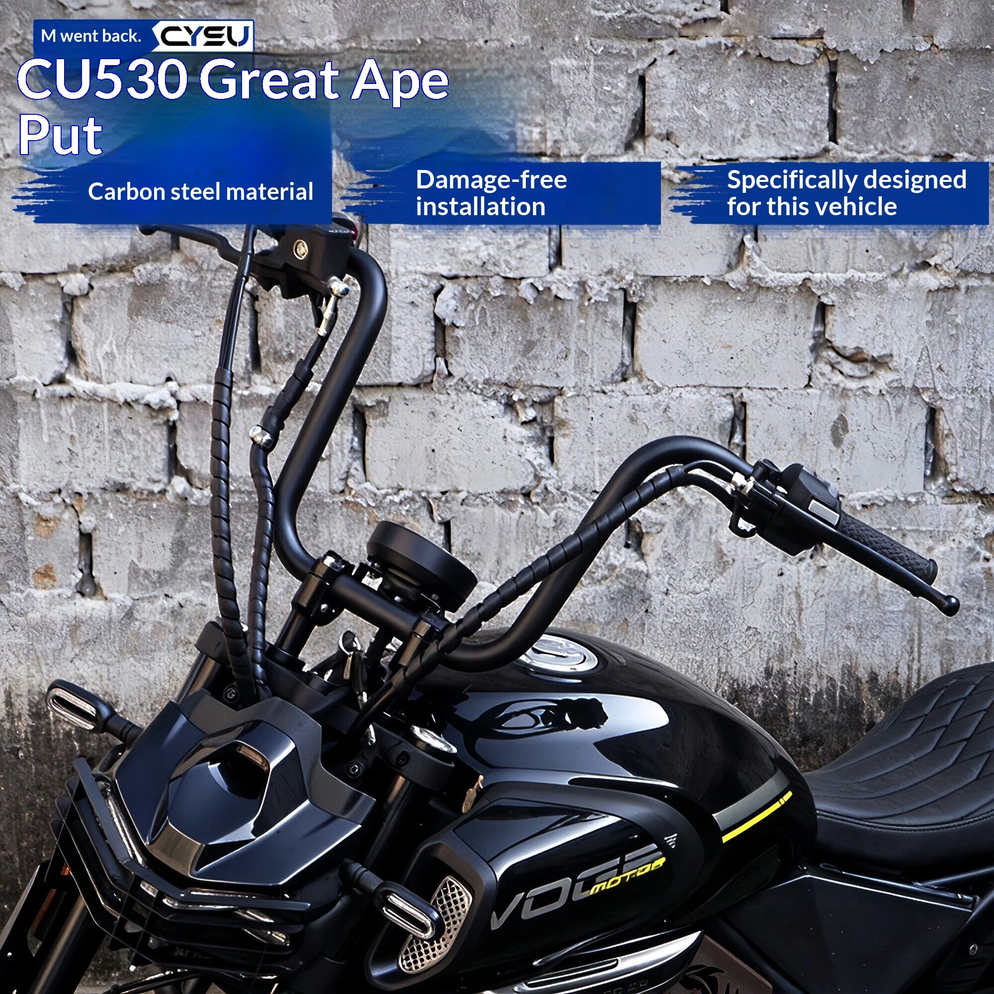 【Premium】For modified handlebars VOGE CU530. Accessories for modifying the handlebars of the VOGE CU530 into a “monkey handl