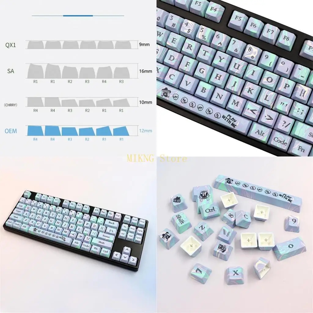 

Высококачественные клавиши PBT 112 Keekaps для 61 104 108 MX Механические клавиатуры OEM-клавишные клавиши Установите высокую