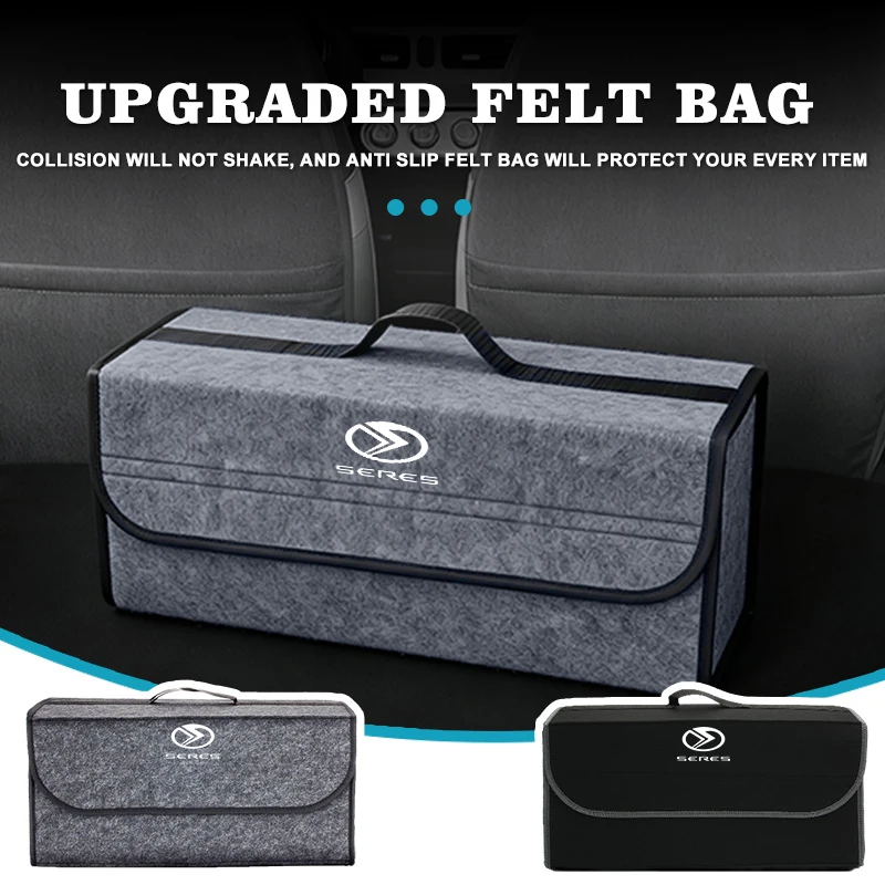 Boîte de rangement pliable et portable pour le coffre de voiture, idéale pour les voyages, compatible avec les modèles Seres SF 5, 3, Evolute, I-JET, Glory 500, E3, Ix3.