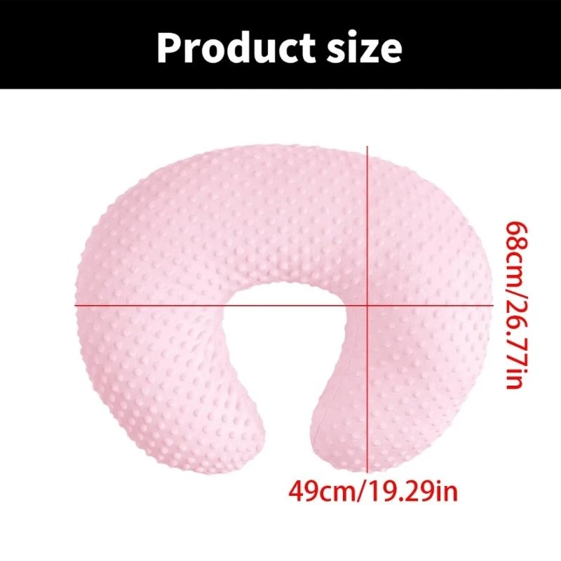 Breastfeeding Pillow Cover Pillow Case Detachable Nursing Pillowcase Sleeve Breathable with Dotted Backing Designing