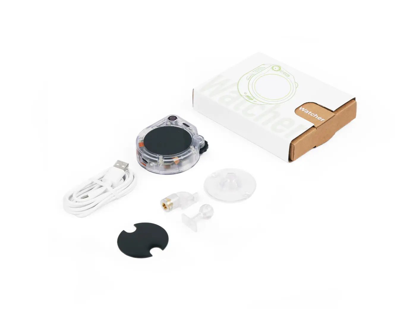 Picture 7: SeeedStudio SenseCAP Watcher Clear Enclosure ESP32-S3 Camera AI Himax WiseEye2 HX6538 AI Agent Agent for Smarter Spaces