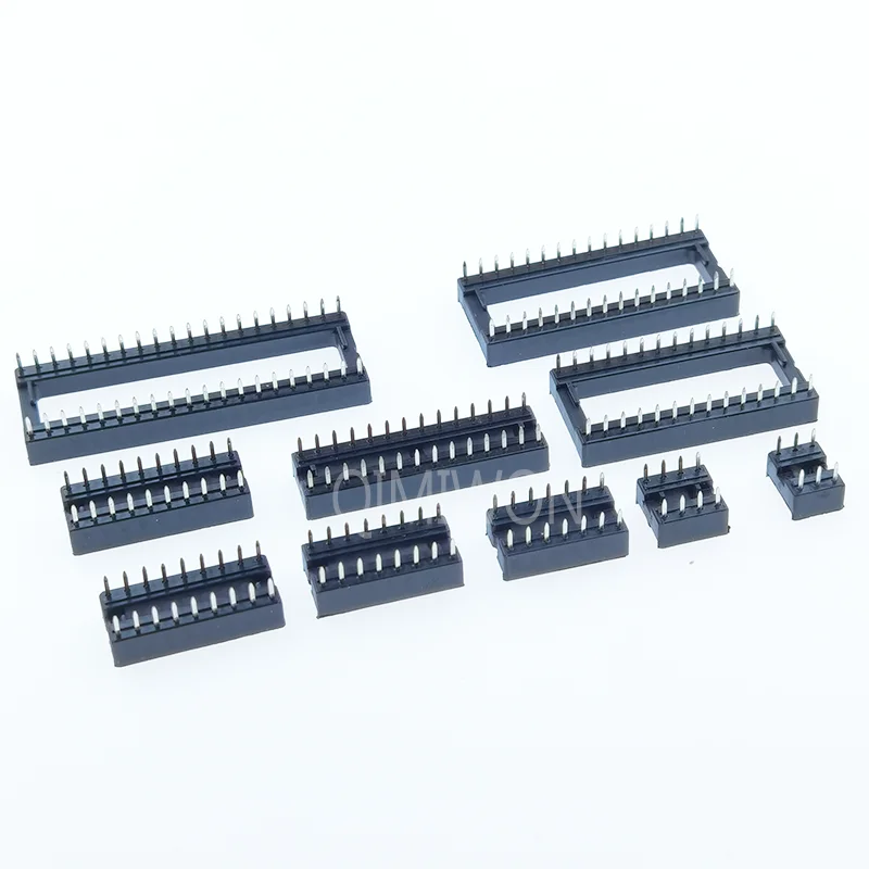 10PCS IC Sockets DIP6 DIP8 DIP14 DIP16 DIP18 DIP20 DIP28 DIP40 pins Connector DIP Socket 6 8 14 16 18 20 24 28 40 pin