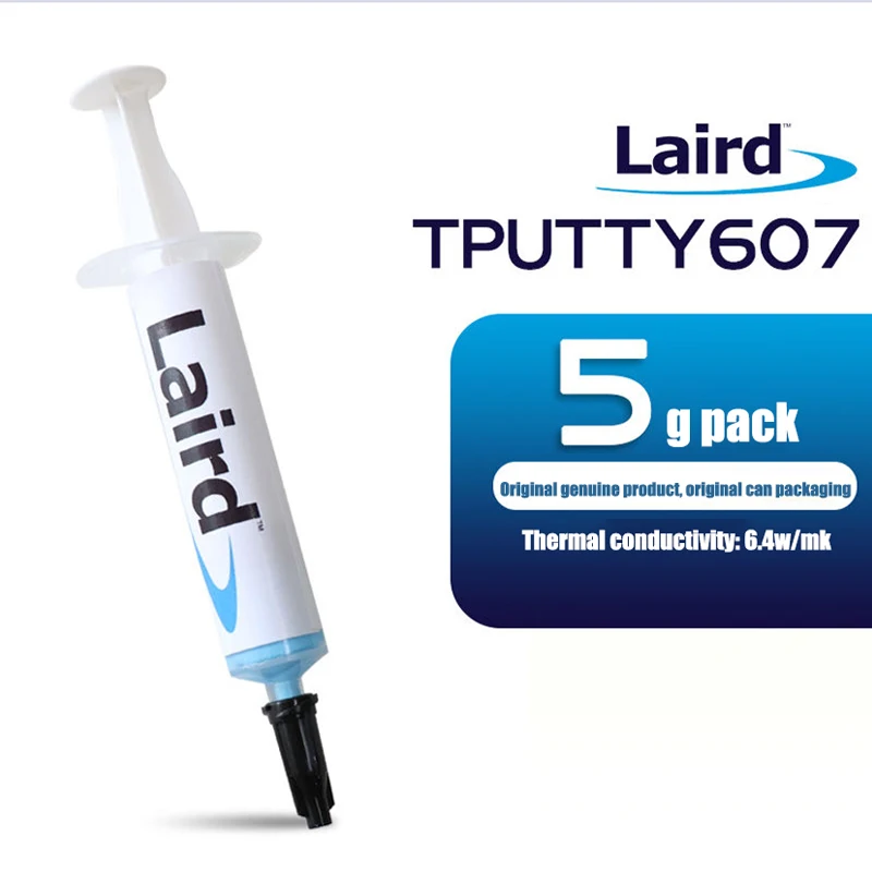Laird Tputty 607 Wärmeleitpaste Leitfähiges Gel für Laptop-Speicher-RAM-Kühlung, 5g/10g Nadelpackung