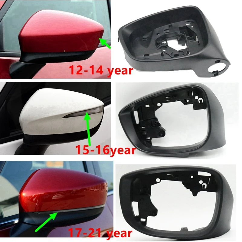 

Car Wing Door Rearview Mirror Frame For Mazda CX-5 CX5 2012 2013 2014 2015 2016 2017 2018 2019 2020 2021