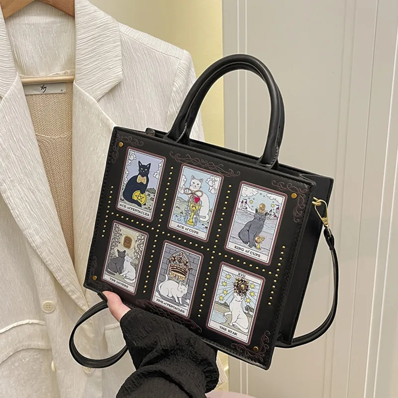 Brand Casual Woman Totes Bag Women Messenger Crossbody Bags Big Female Handbags Luxury Bags Designers Cat Large Purses Shoulder
