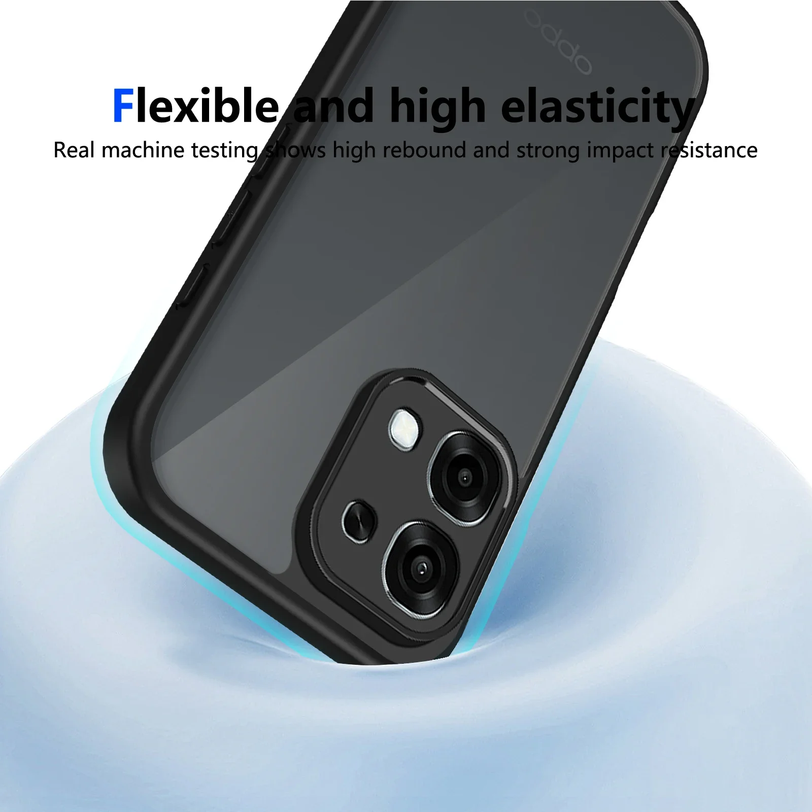 حافظة لهاتف OPPO F31 حافظة جديدة شفافة سوداء غير لامعة ملمس غلاف صلب حافة ناعمة غطاء مضاد للسقوط لهاتف OPPO A6 Pro 4G 5G Funda #5