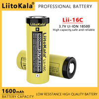 1-20PCS LiitoKala Lii-16C 18500 1600mAh 3.7V Rechargeable Battery Recarregavel Lithium ion Battery For LED Flashlight