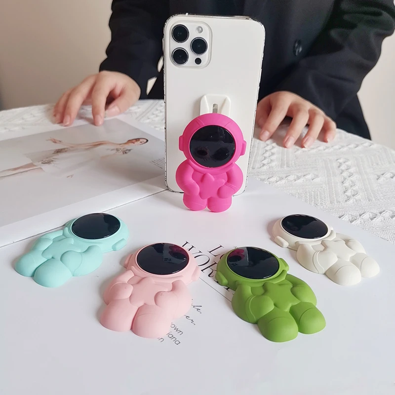 

Невидимый телескопический кронштейн для астронавта с нажимом, новинка, универсальная задняя наклейка для телефона, держатель для мобильного телефона