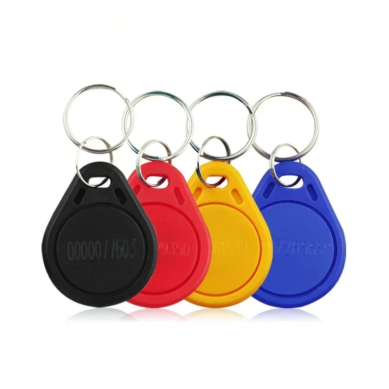 Imagem -02 - Abs Keychain com Adesivos Tag do Cartão id Chave Keyfob Entry Access Control Token 100 Pcs Lot