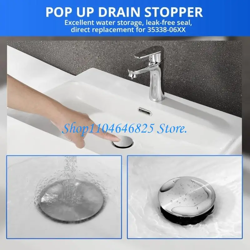 Push Down Drain Stoppers Replace 972098A for Bathroom Sink Cost Effective Upgrades