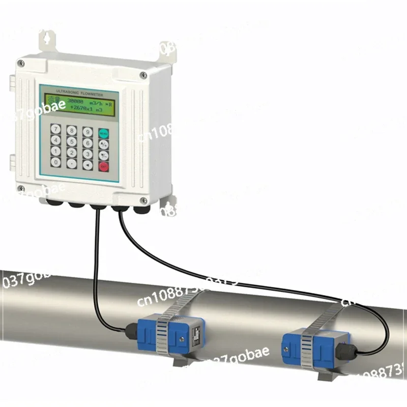 TUF-2000SW Ultrasonic Flowmeter Wall-Mounted Type Flow Meter with TS-2 TM-1 TL-1 TS-2-HT TM-1-HT Clamp on Transducer