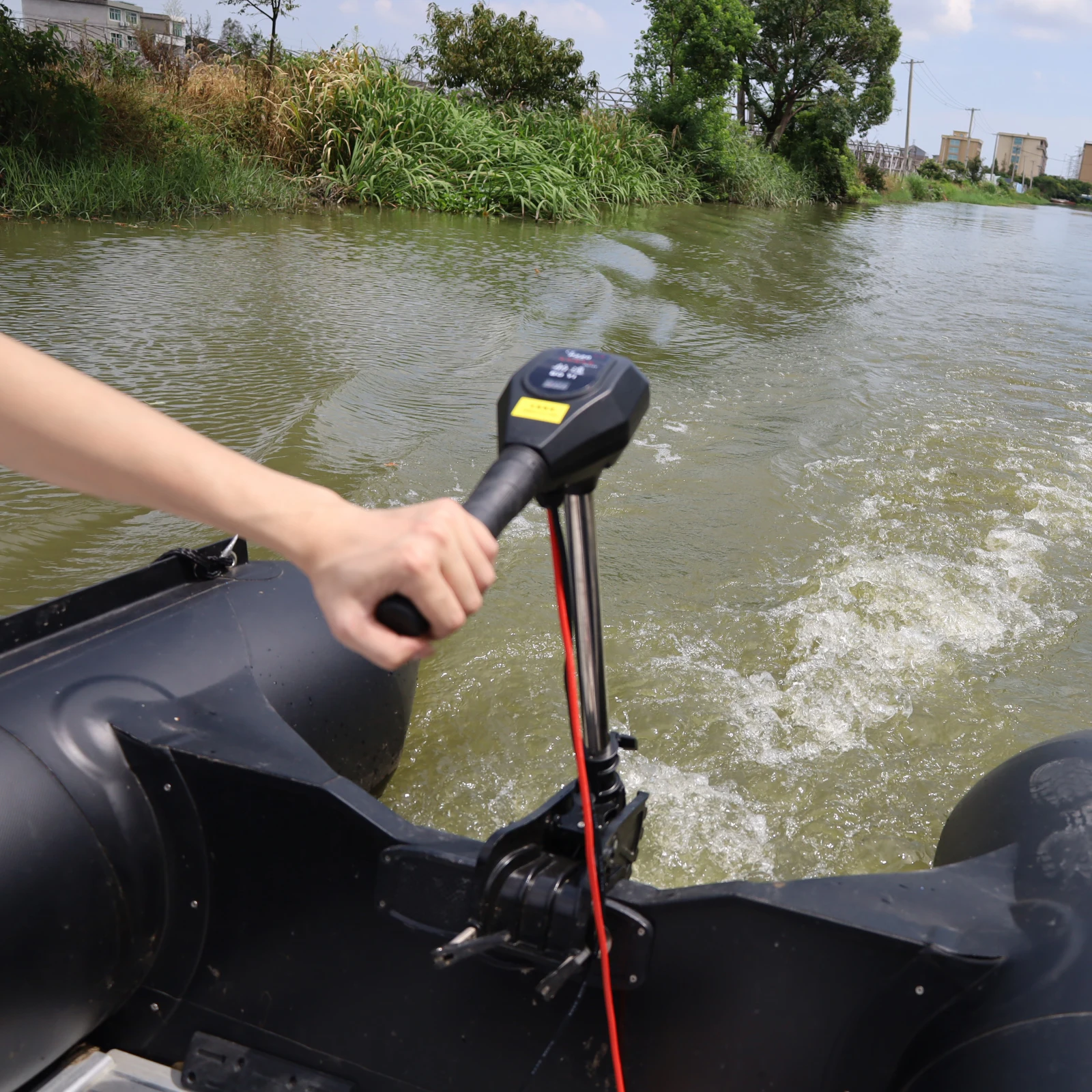 12V/24V/48V Brushless Electric Outboard Motor for Inflatable Fishing Boat Portable IP67 Waterproof Trolling Motor