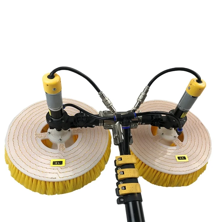 Zhenda Factory Double-ended Rotating Washing Brush Solar Panel Cleaning Brushes for Solar System