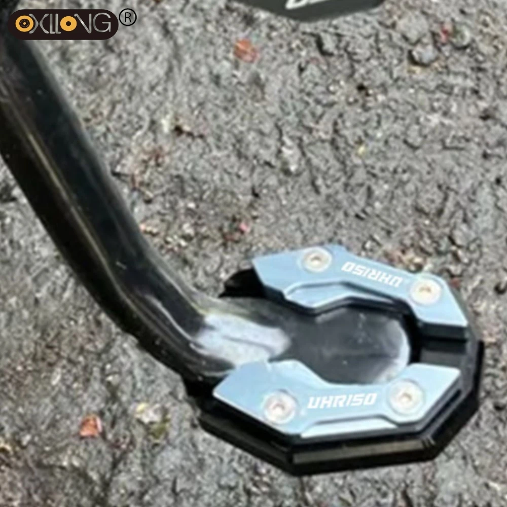 

For HAOJUE UHR150 UHR125 UHR 50 UHR 125 Motorcycle Accessories CNC Aluminum Kickstand Side Stand Enlarger Extension Plate Pad