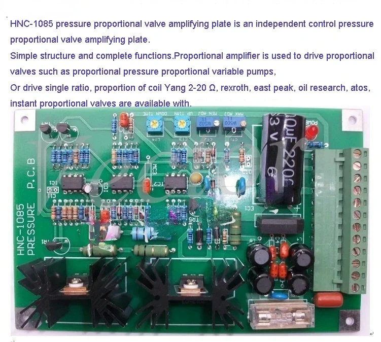 Electro Hydraulic Proportional Valve Release Plate, HNC1085 Single Proportional Valve Plate.