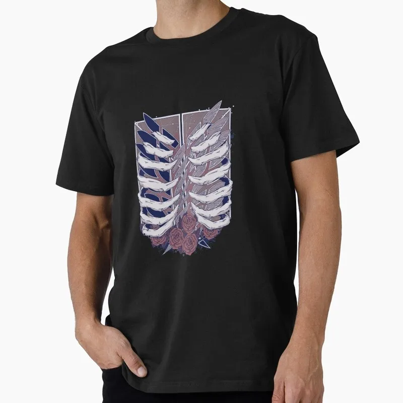 Survey Corps Attack on Titan Anime Gift T shirt Short Sleeve Tee Shingeki no kyojin Print Graphic Clothes All size tops S-6XL