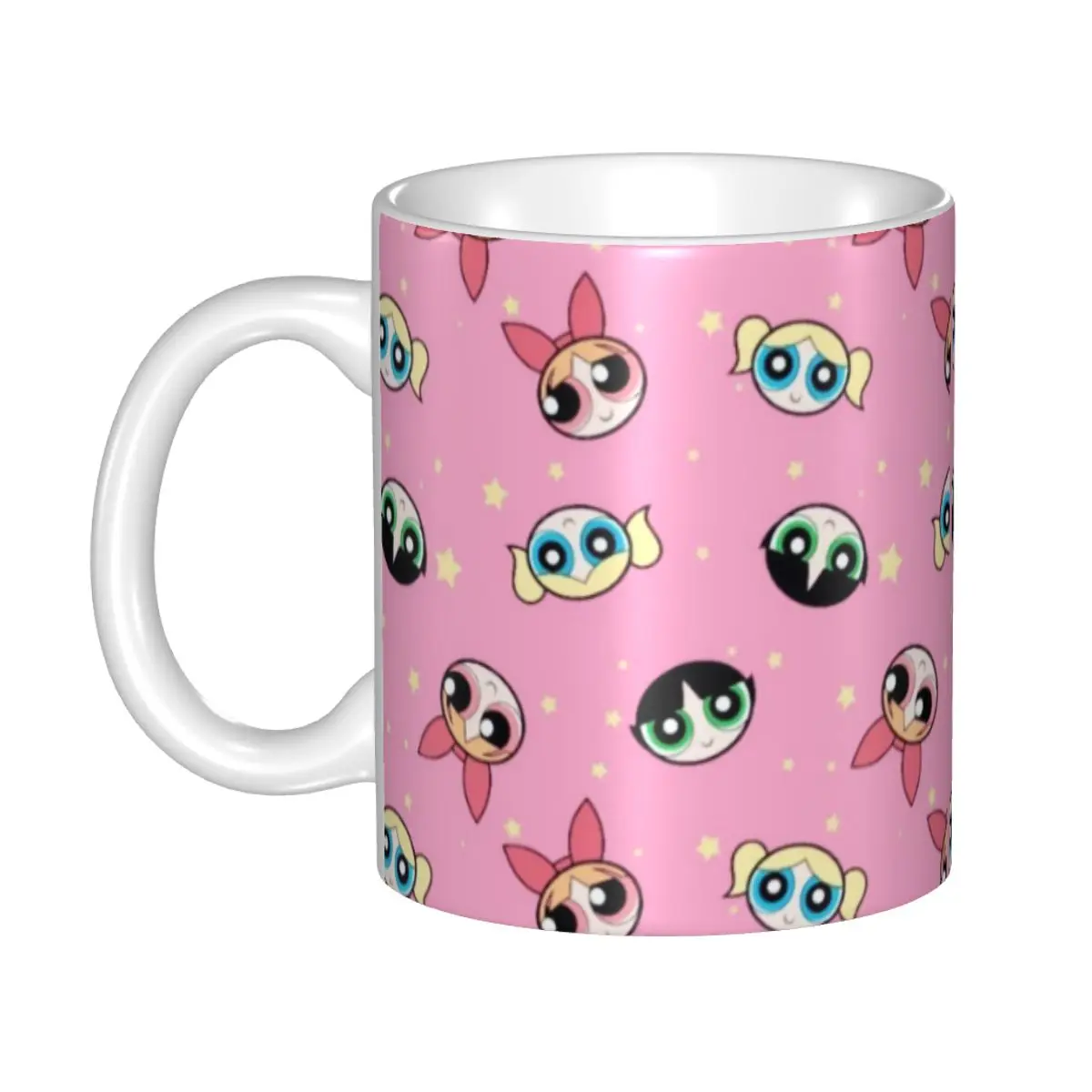 

Powerpuff Girls Cartoon Animation Coffee Mugs DIY Custom Ceramic Mug Creative Gift