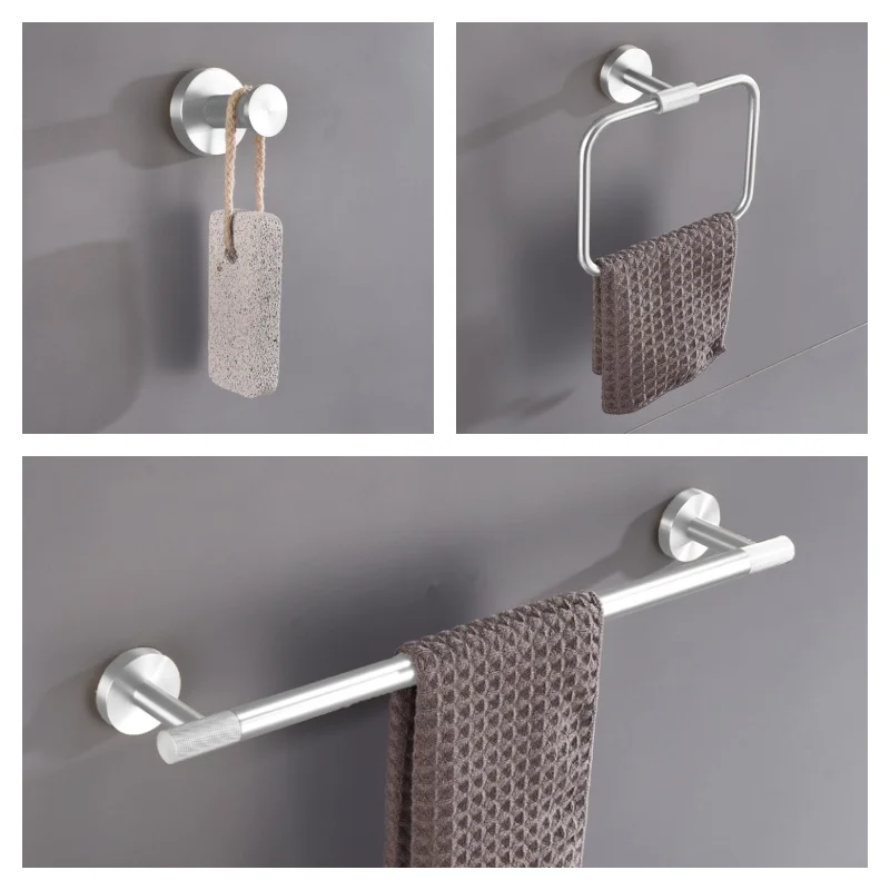 نحى النيكل النحاس مخرش جدار هوك حامل ورق المرحاض منشفة بار فرشاة المرحاض منشفة حمام رف اكسسوارات الحمام #3