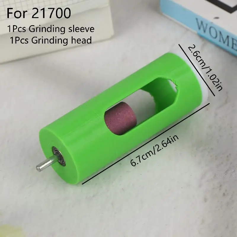 1pc Battery Polishing Kit Includes Grinding Sleeve Head Socket Wrench for Spot Welding Lightweight Green Design