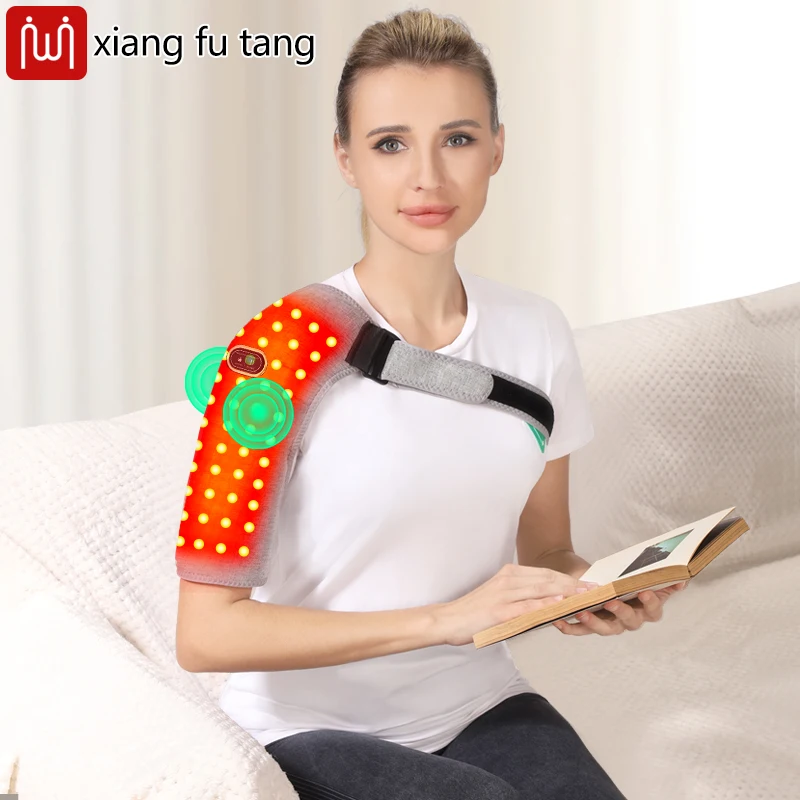 

Red Light Electric Heated Shoulder Wrap - 3 Heat& Massage - Muscle Relax &Joint Comfort - Shoulder Care for Seniors/Fitness Fans