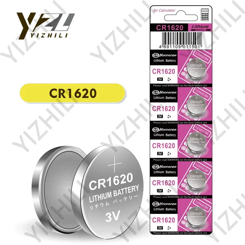 CR1620 Battery 3V Button Battery for Watch Car Remote Control Calculator Scales Lithium Coin Cells Pilhas Para Relogios De Pulso