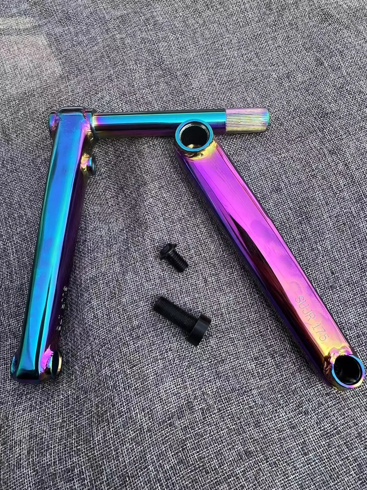 BMXクランクセット,19mm,48スピンドル,175mm,850g,4130crmo bmx