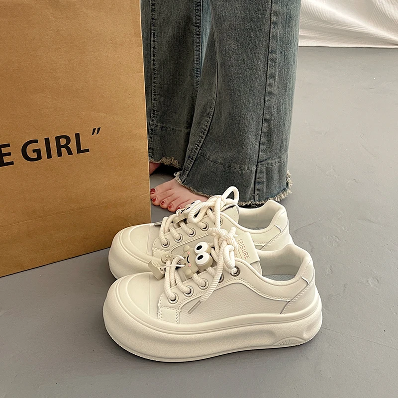 

Кроссовки женские универсальные на платформе, повседневная обувь на танкетке, клоги, маленькое летнее платье, осень, 2024