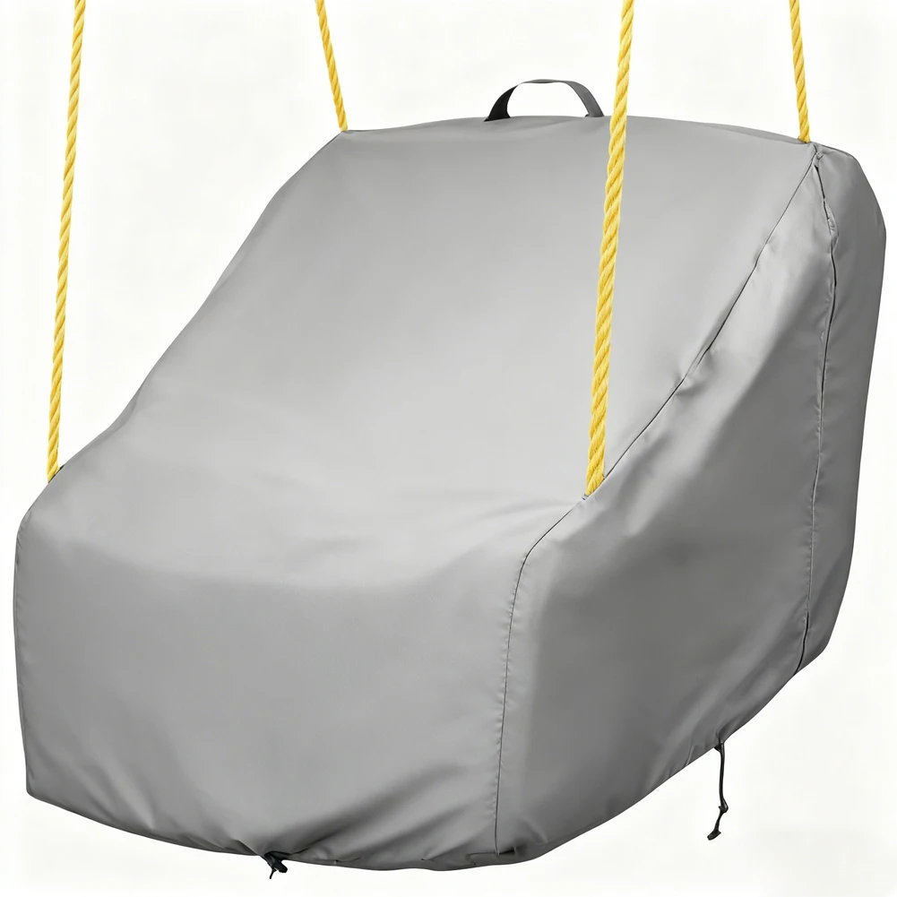 

Защита сиденья для патио, чехол для качелей на открытом воздухе, ткань Оксфорд 420D, устойчивая к разрыву ткань, устойчивая к морщинам отделка, черная