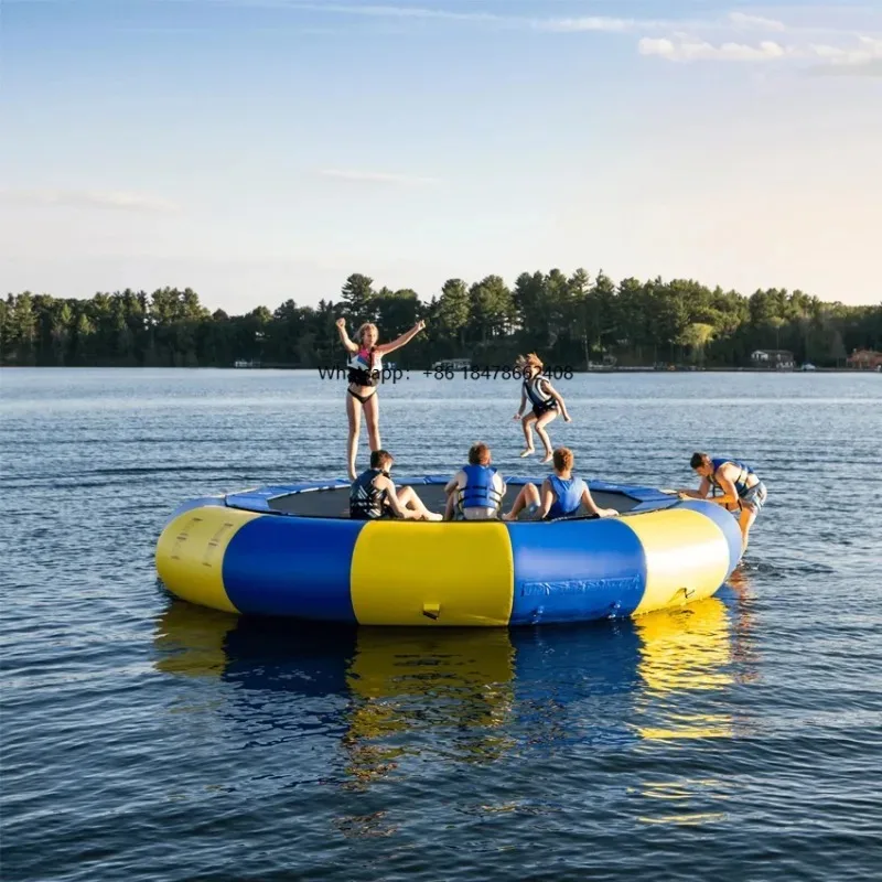 

Inflatable Water Play Equipment Floating Trampoline Water Aqua Jumping Bed Inflatable Trampoline