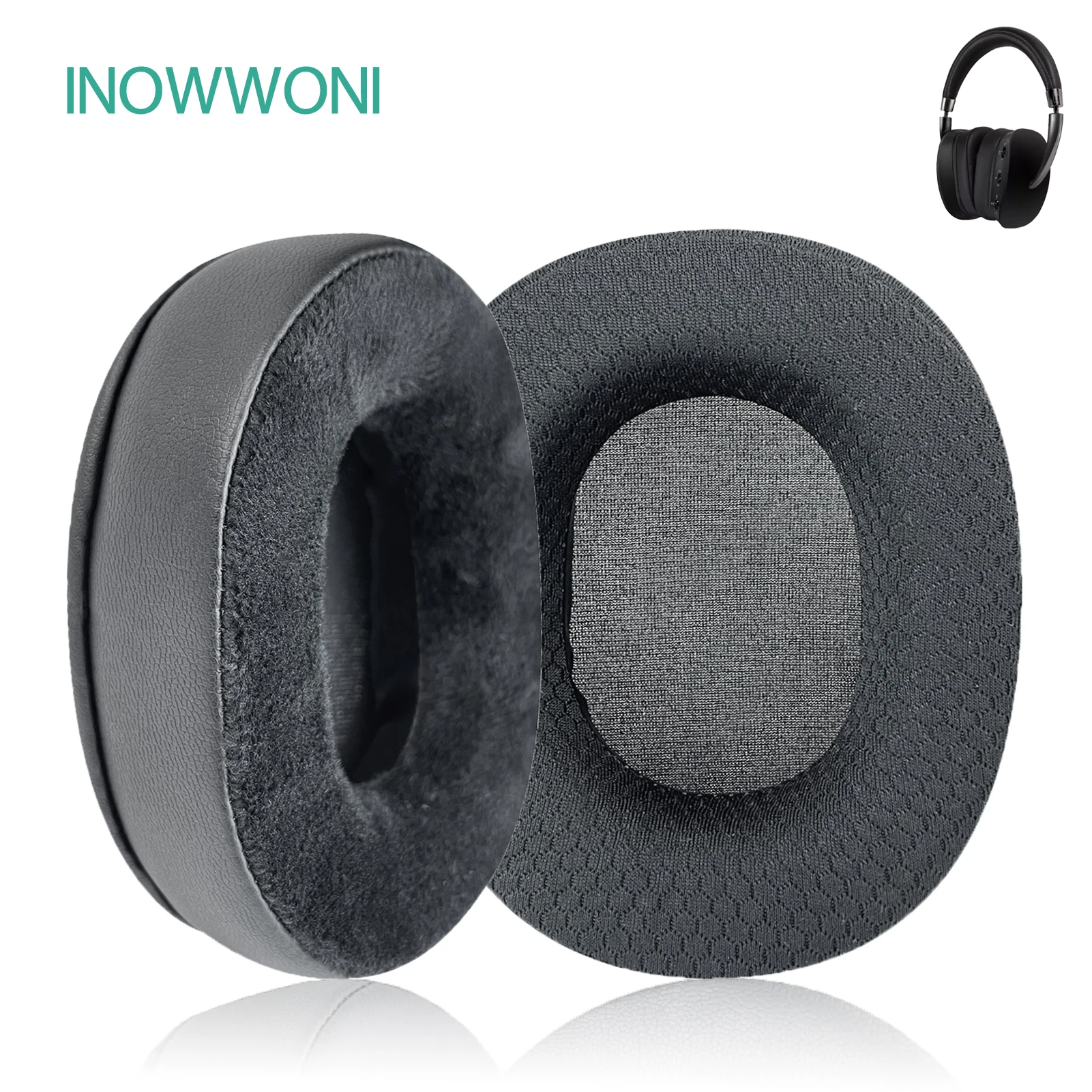 INOWWONI Replacement Earpads For NAD VISIO HP50  HP70 Headphones Ear Cushion Pads Cover Earmuffs Headset Headband