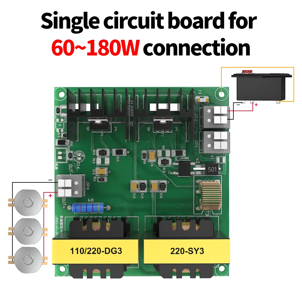 Granbo-Kit de limpieza ultrasónica DIY, 60-900W, 40kHz, 110V/220V, juego de transductor de placa de accionamiento mecánico