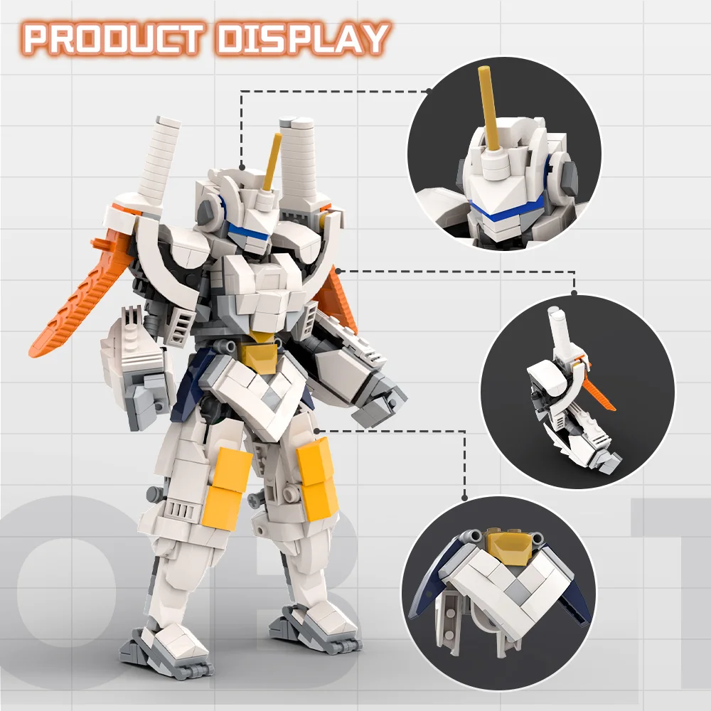 Gobricks MOC ゲームガーディアンロボットビルディングブロックモデルハイテク MechWarrior ロボットレンガ組み立て玩具子供のためのギフト