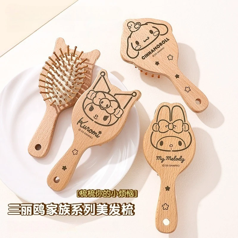 

Sanrio Kuromi Melody Cute Hair Brush Scalp Massage Cushion Comb for Women Small and exquisite girl's gift